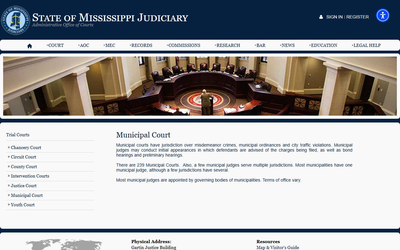 Adams County court dockets Municipal Court overview