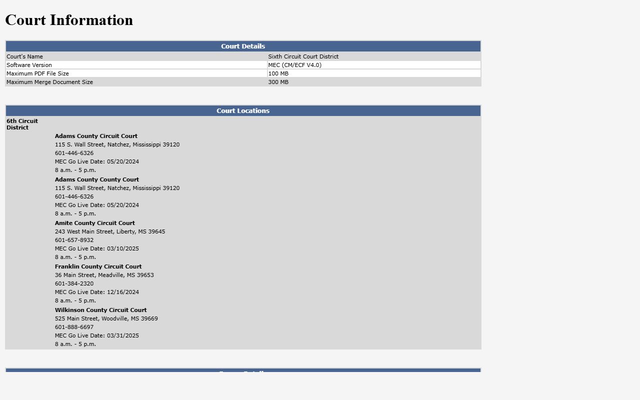 Adams County court records MEC court directory