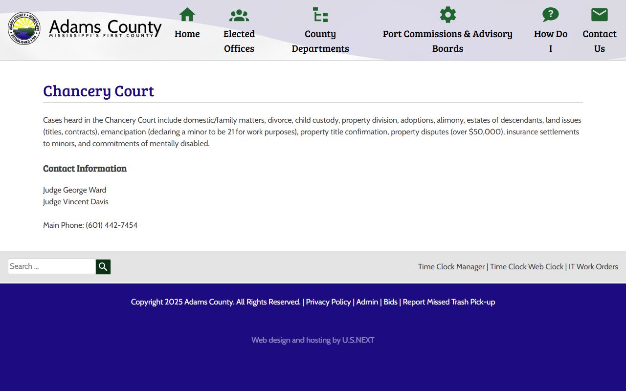Adams County Chancery Court