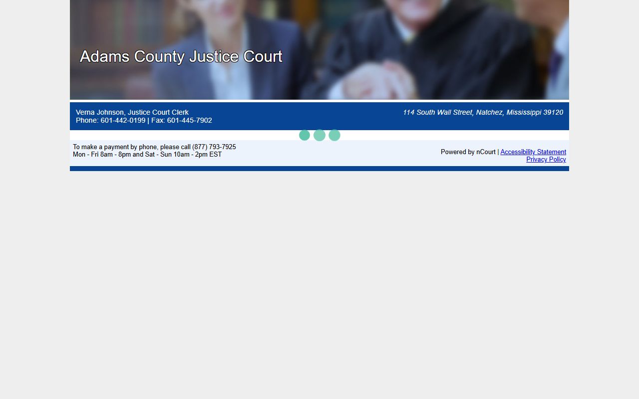 Adams County traffic court records online payment through the nCourt portal